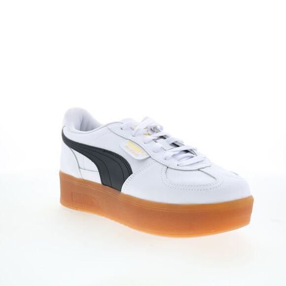 Puma Womens Palermo Elevata Leather White Shoes (NWT) - Picture 2 of 7